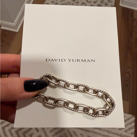 David Yurman Twisted Silver Link Bracelet